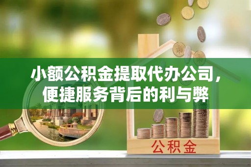 盐埔小额公积金提取代办公司，便捷服务背后的利与弊