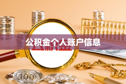 盐埔公积金个人账户信息