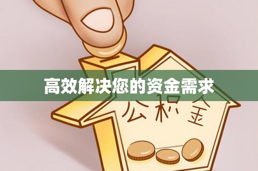 盐埔高效解决您的资金需求