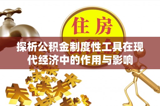 盐埔探析公积金制度性工具在现代经济中的作用与影响