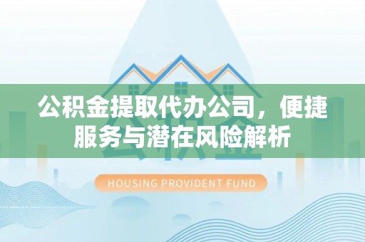 盐埔公积金提取代办公司，便捷服务与潜在风险解析