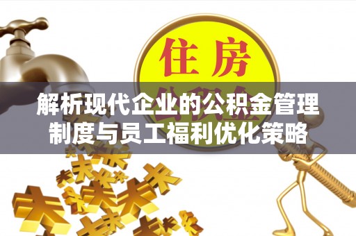 盐埔解析现代企业的公积金管理制度与员工福利优化策略
