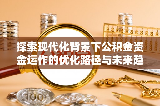 盐埔探索现代化背景下公积金资金运作的优化路径与未来趋势
