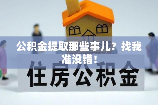 盐埔公积金提取那些事儿？找我准没错！