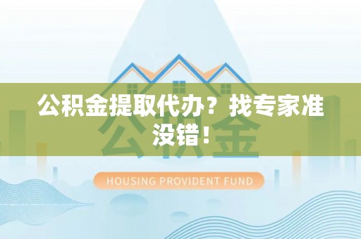 盐埔公积金提取代办？找专家准没错！