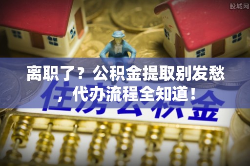 盐埔离职了？公积金提取别发愁，代办流程全知道！