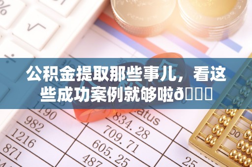 盐埔公积金提取那些事儿，看这些成功案例就够啦😎
