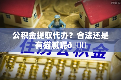 盐埔公积金提取代办？合法还是有猫腻呢😏