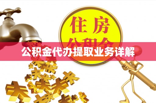 盐埔公积金代办提取业务详解