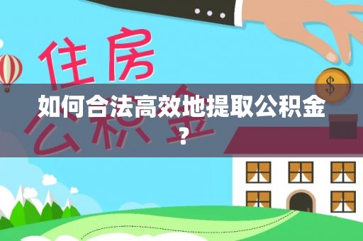 盐埔如何合法高效地提取公积金？