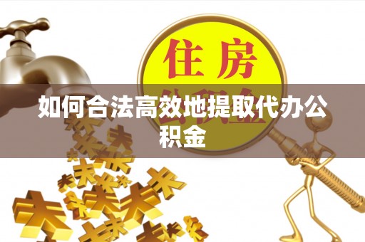 盐埔如何合法高效地提取代办公积金