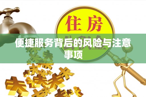 盐埔便捷服务背后的风险与注意事项