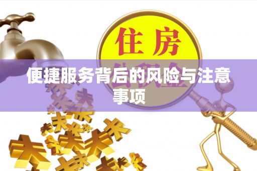 盐埔便捷服务背后的风险与注意事项